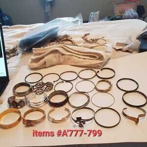 Bracelets , 23 of them, Items # A-779-799, wt. 436 grams,.